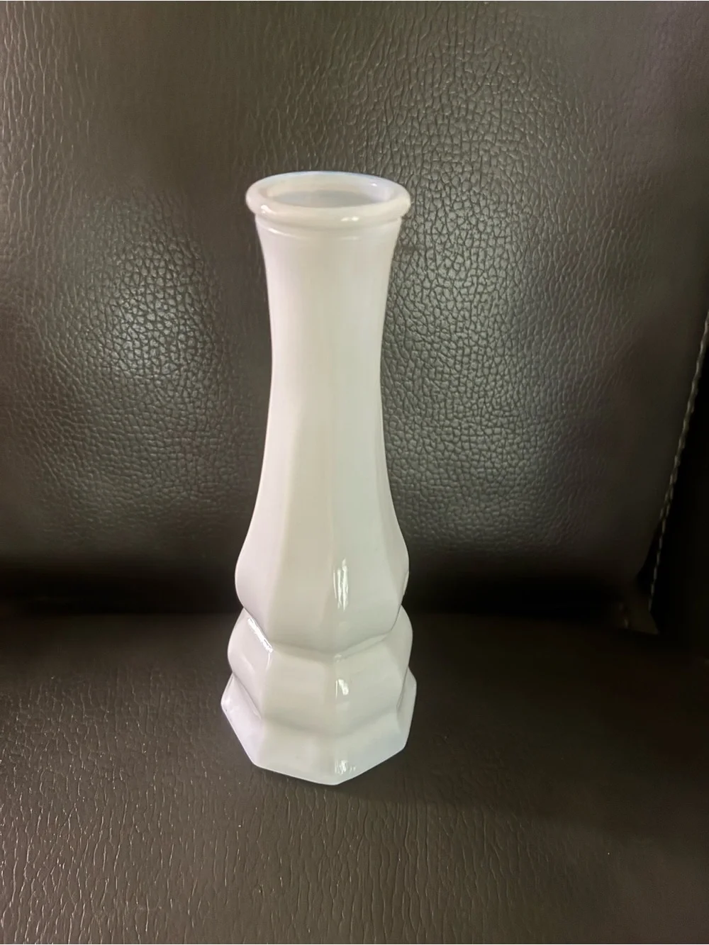 Vintage Westmoreland White Milk Glass Paneled Bud Vase - Classic Home Accent